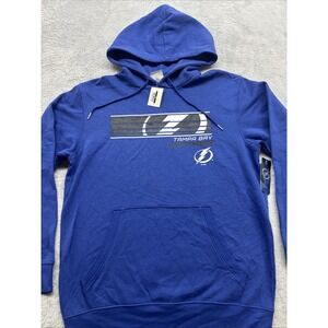 Tampa Bay Lighting‎ NHL Sweatshirt Classic Hoodie Men's Small Blue